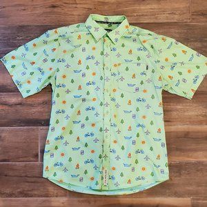 Men's Kavu MediumJuan Short Sleeve Micro Print Button Up Shirt